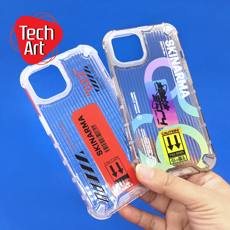 i7+ i11 i13 i13ProMaxเคสกันกระแทกลายขีดนูน เคสใสพิมพ์ลายเท่