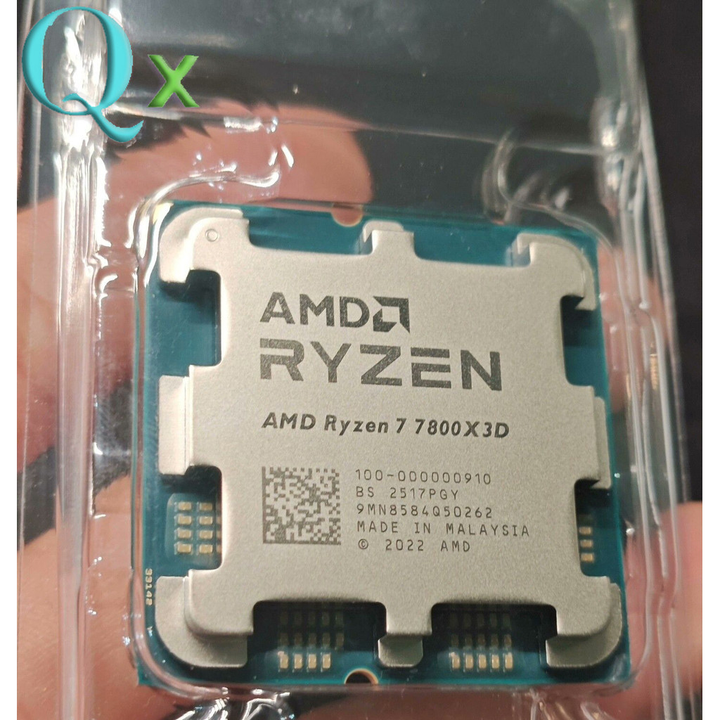 Upgrade Gaming CPU Ryzen 7 7800X3D AM5 CPU โปรเซสเซอร์ R7 3800x3d ความถี่ 4.2GHz 8-Core 16-Thread 96