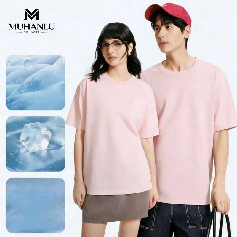 H-apparel shop เสื้อยืดสีพื้น ใส่สบายไม่ร้อนไม่ระคายเคียง ใส่ได้ทั้งผู้หญิงเเละผู้ชาย สินค้าพร้อมส่ง