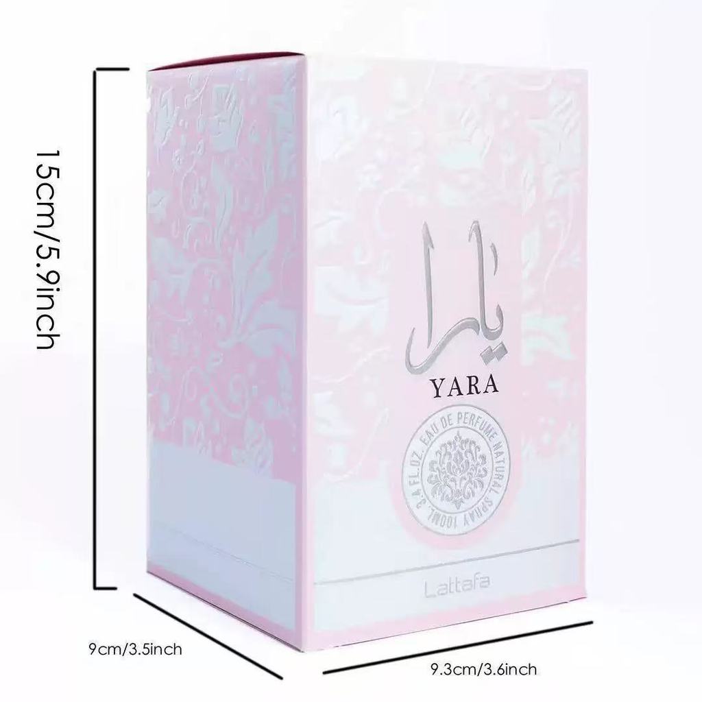 ใหม่ YARA Lattafa น้ําหอมสีชมพู, น้ําหอมอาหรับตะวันออกกลางขายส่ง, ดูไบ, UAE, การค้าต่างประเทศข้ามพรม