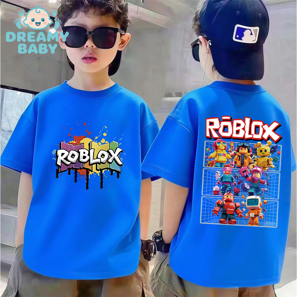 COD (Ho Chi Minh)DREAMY BABY Roblox เสื้อยืดธีมสําหรับเด็ก: ลายสนุกด้านหน้าและด้านหลัง BABY18