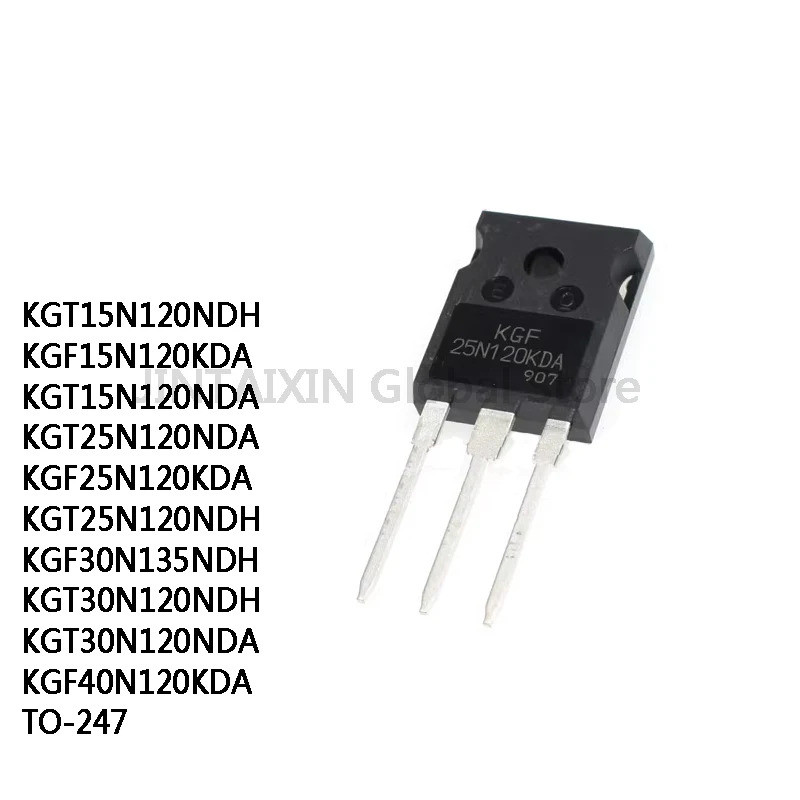 5PCS KGT15N120NDH KGF15N120KDA KGT15N120NDA KGT25N120NDA KGF25N120KDA KGT25N120NDH KGF30N135NDH ทราน