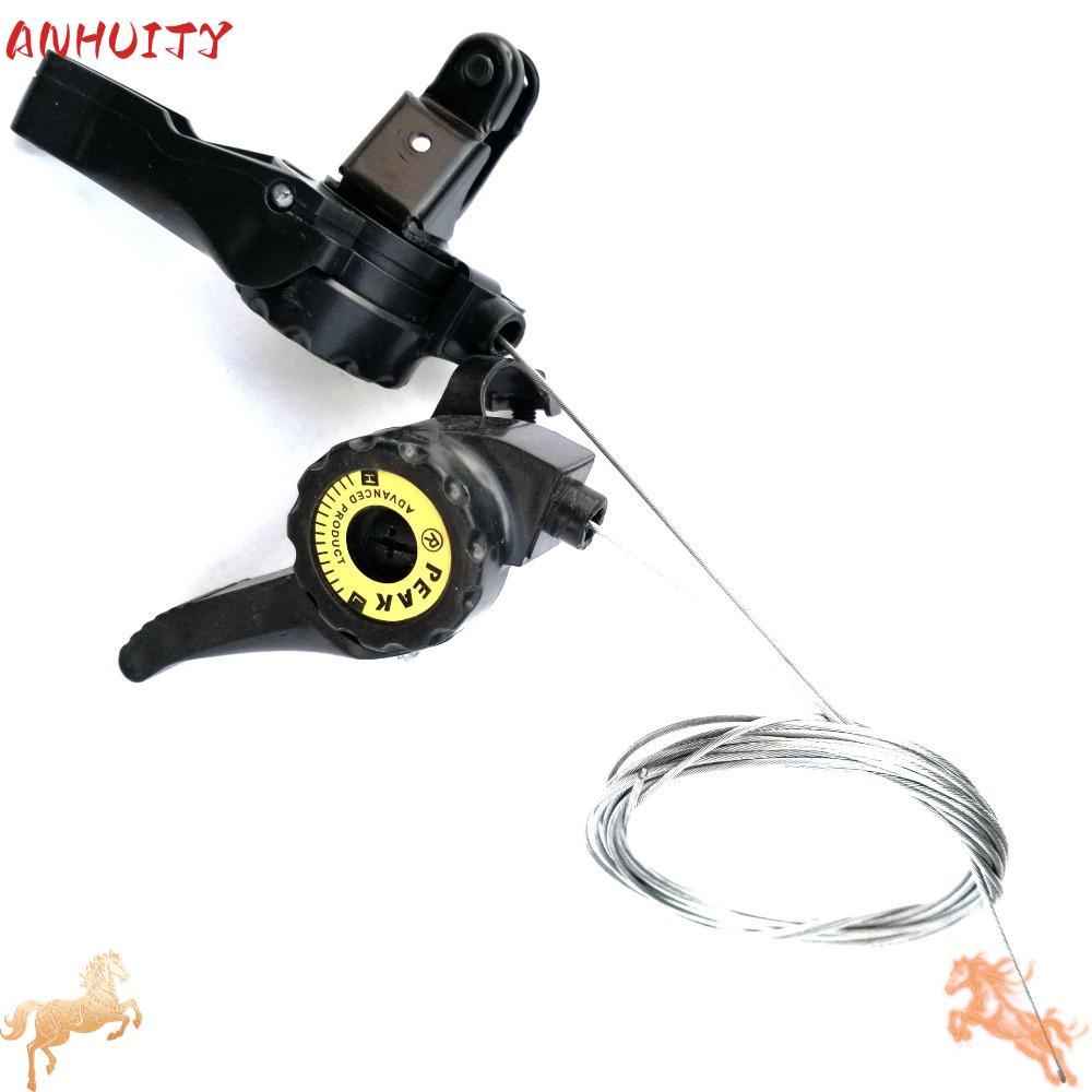 ANHUITYJ จักรยาน Thumb Shifter สำหรับ MTB และเสือหมอบ, ปรับได้ 3x5/6/7 ระดับความเร็ว, พร้อมสายเคเบิลภายใน, Left & Right Hand