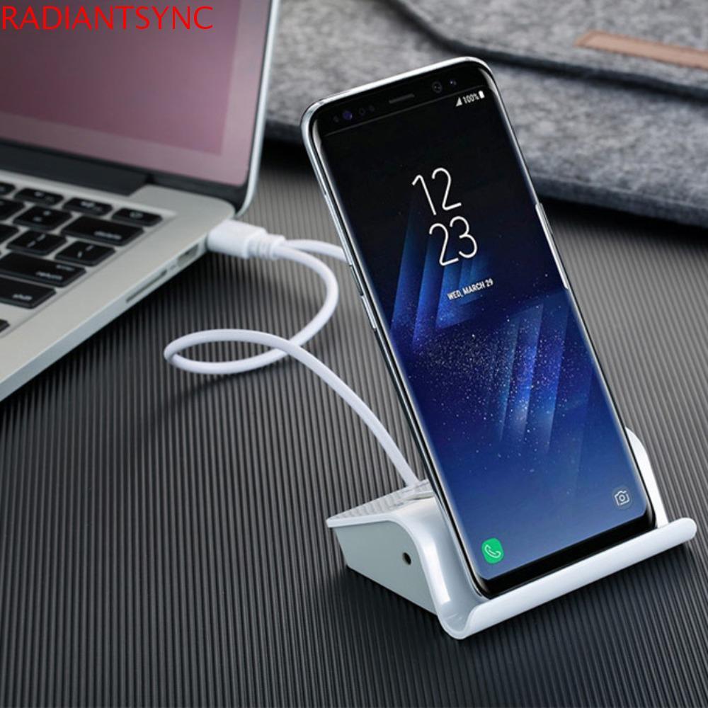 RADIANTSYNC USB OTG HUB, USB2.0 4 in 1 4 in 1 Dock Holder Hub, Phone Holder Micro Multiport Type C 4