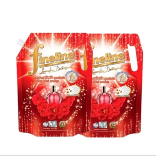 (ซื้อ 1 แถม 1) Fineline ไฟน์ไลน์ พลัส ผลิตภัณฑ์ซักผ้า สูตรเข้มข้น ซันนี่โกลด์ สีทอง ขนาด 1250มล.x2ถุง