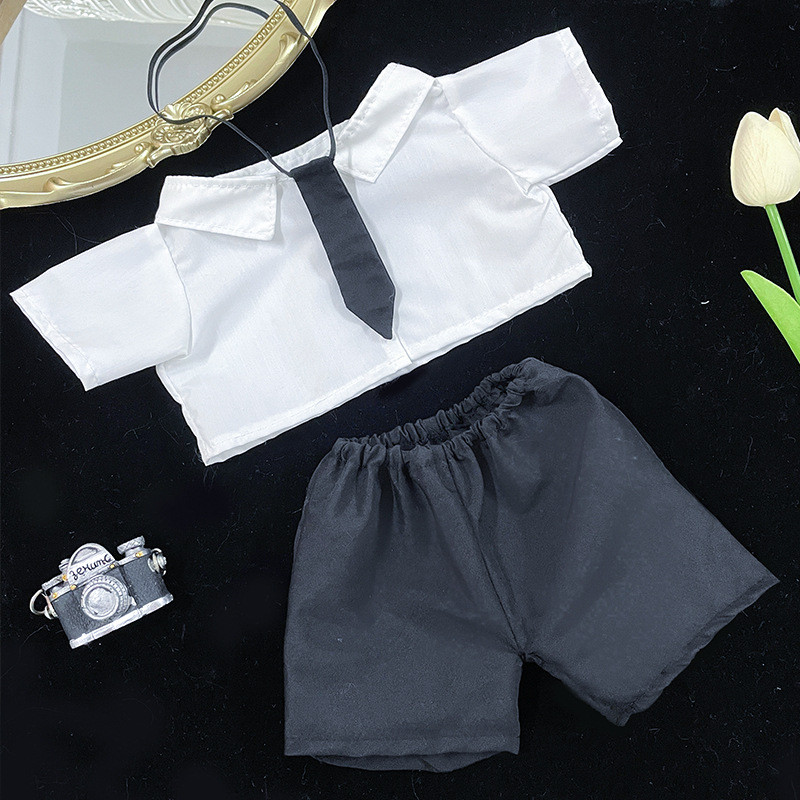 ชุดตุ๊กตา 10 cm ชุดตุ๊กตา 10cm 40เซนติเมตรเสื้อผ้าเด็กชุดผ้าฝ้ายตุ๊กตาเสื้อผ้าแต่งตัวนั่งเด็กผู้ชายเ