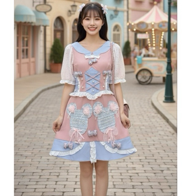 ✅พร้อมส่ง✅เดรส3D สุดน่ารัก Lolita style