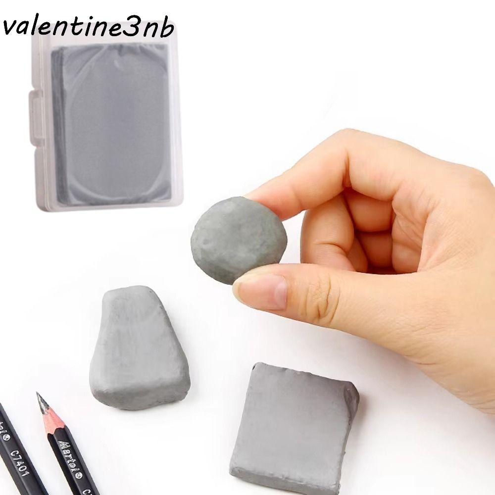 GIZMO 4 ชิ้น Sketching Eraser, Soft Moldable Massageed Eraser, Correcting Grey Plasticization Non-st