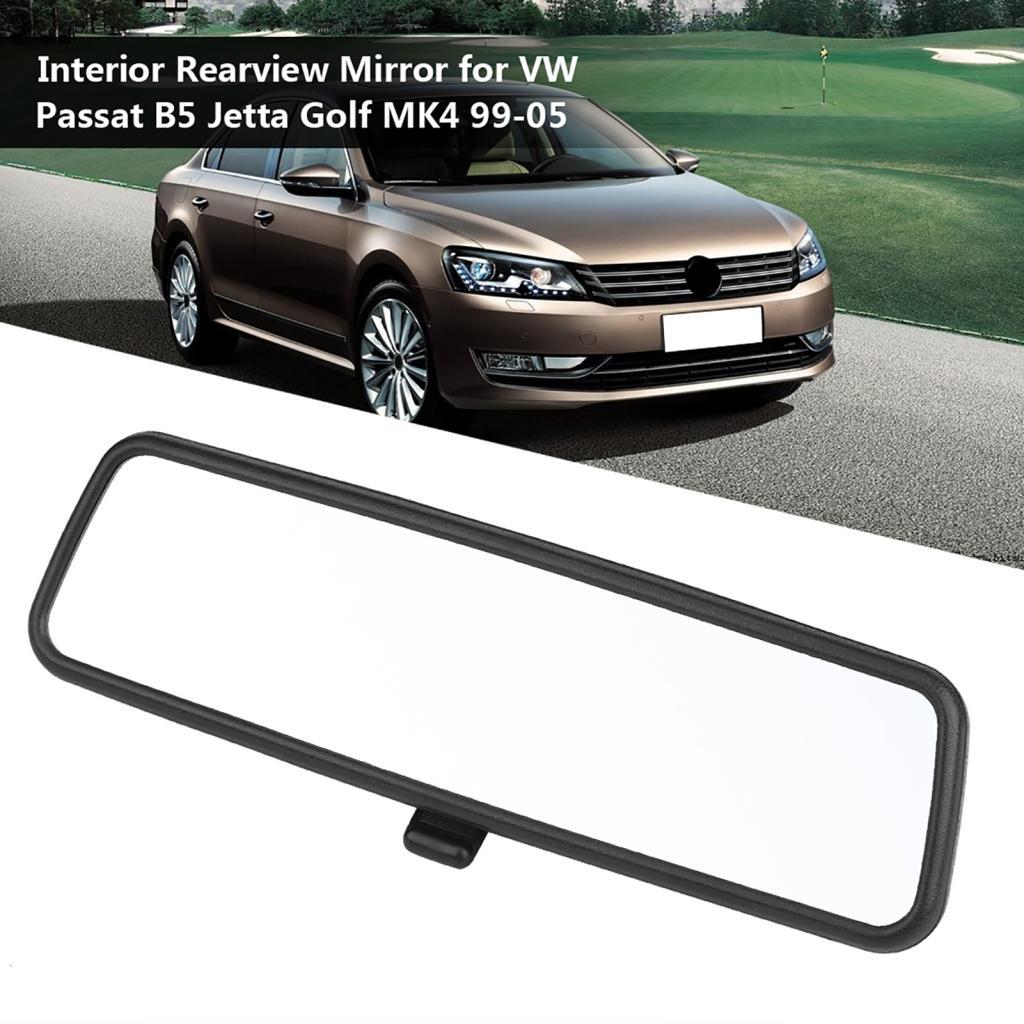 Ddhi KIMISS กระจกมองหลังด้านในสําหรับ B5 MK4 99-05 ภายในรถเปลี่ยนสีดํา 3B0857511G Fit Passat