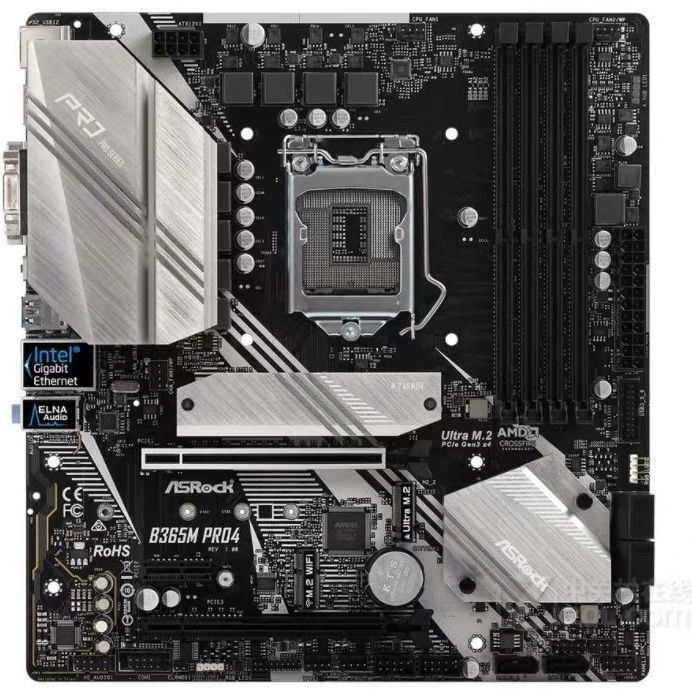 ASRock B365M PRP4 B365 บอร์ดขนาดเล็ก 1151 พินหน่วยความจํา DDR4 รองรับ CPU รุ่นที่ 8 พร้อม M2