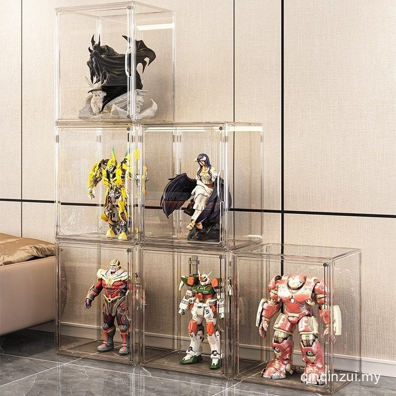 Monroe Department Store โปร่งใสรูปกล่องเก็บพับ Mystery กล่อง Lego ตุ๊กตาตุ๊กตาตู้อะคริลิคของเล่นกล่อ