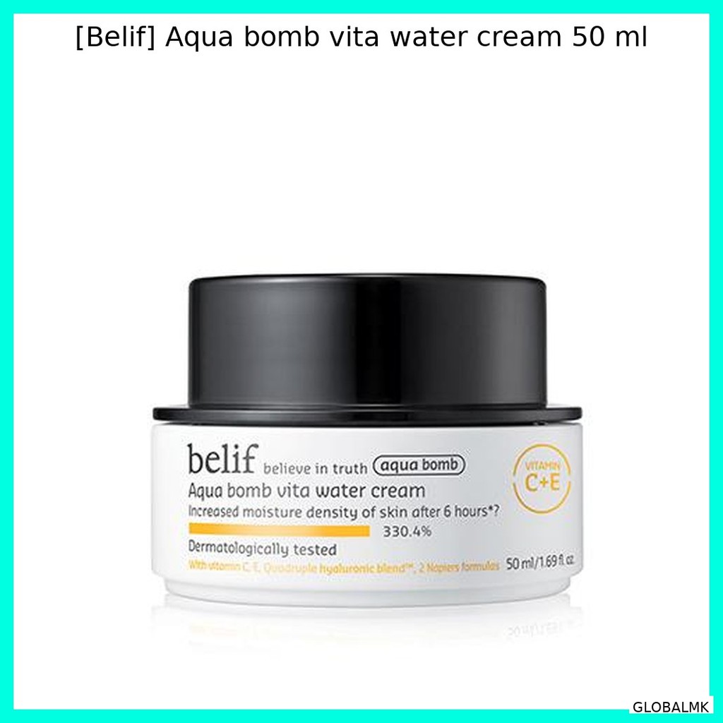 [Belif] Aqua Bomb vita water Cream 50 ml / ครีม Aqua Bomb เกาหลี / สูตรบางเบา by GLOBALMK