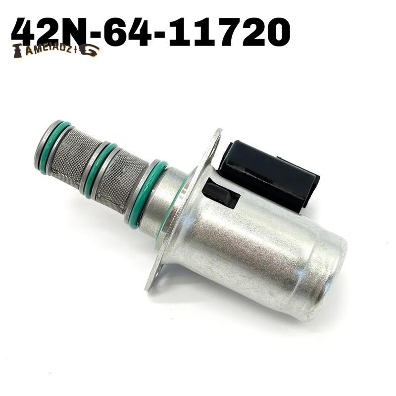 [คุณภาพ T]โซลินอยด์วาล์ว 12V สําหรับรถขุด WB146 WB146PS PC14R PC16R 42N-64-11720, 42N-6411721