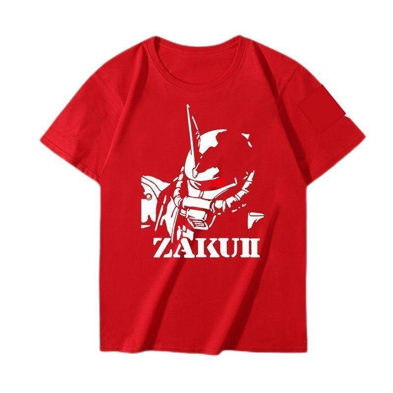 COD- T-shirt INS เสื้อยืดกันดั้ม Mobile Suit Charles Aznable และ Zaku Zion Army Zeon เสื้อยืดแขนสั้น