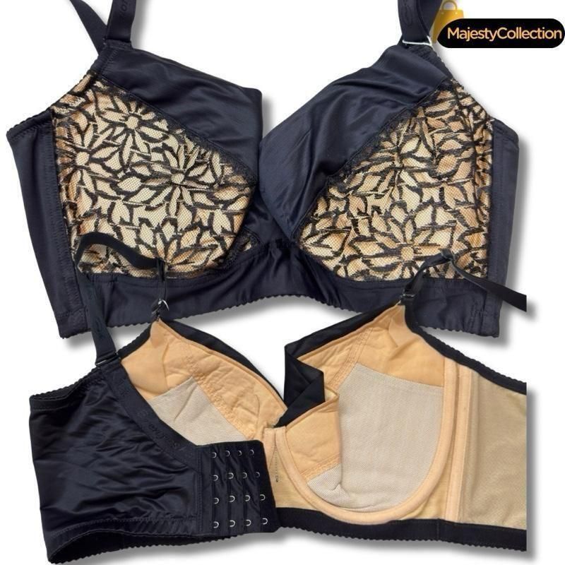 40E Besi Bra Lace Lembut Span Nipis Baju Dalam Dawai Mix Design Wired Bra