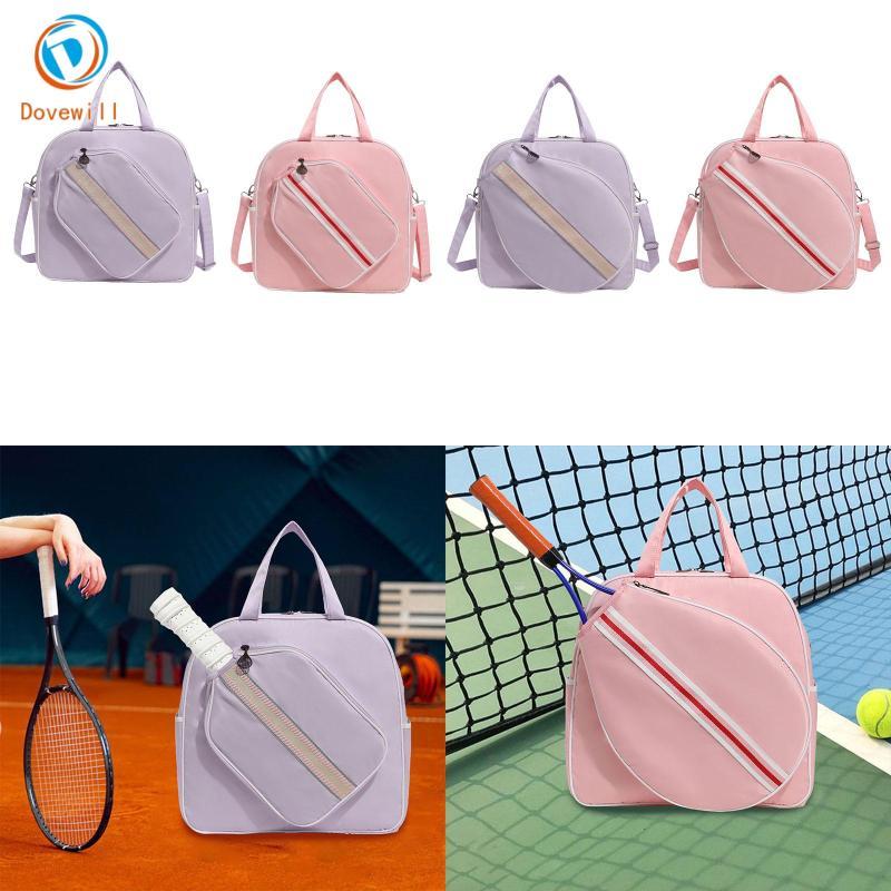 Dovewill กระเป๋าเทนนิส Tennis Tote ขนาดใหญ่ มีสายสะพายและหูหิ้ว ออกแบบมาเพื่ออเนกประสงค์และเหมาะสำหรับการถือแร็กเก็ต