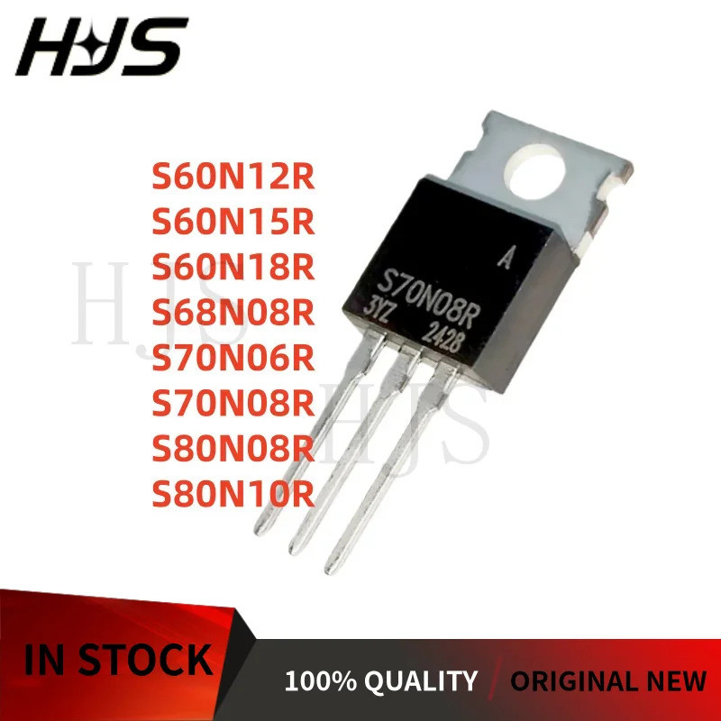 5PCS S80N10R S60N18R S80N08R S60N15R S68N08R S70N06R S70N08R S60N12R TO-220 ทรานซิสเตอร์ในสต็อก