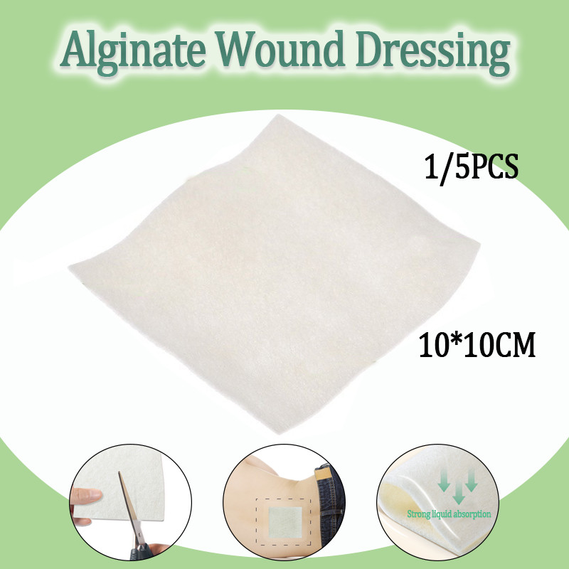 Alginate Dressing Bedsore Patch แผ่นรักษาบางปลอดเชื้อสําหรับการดูแลบาดแผลความดัน Ulcer Patch