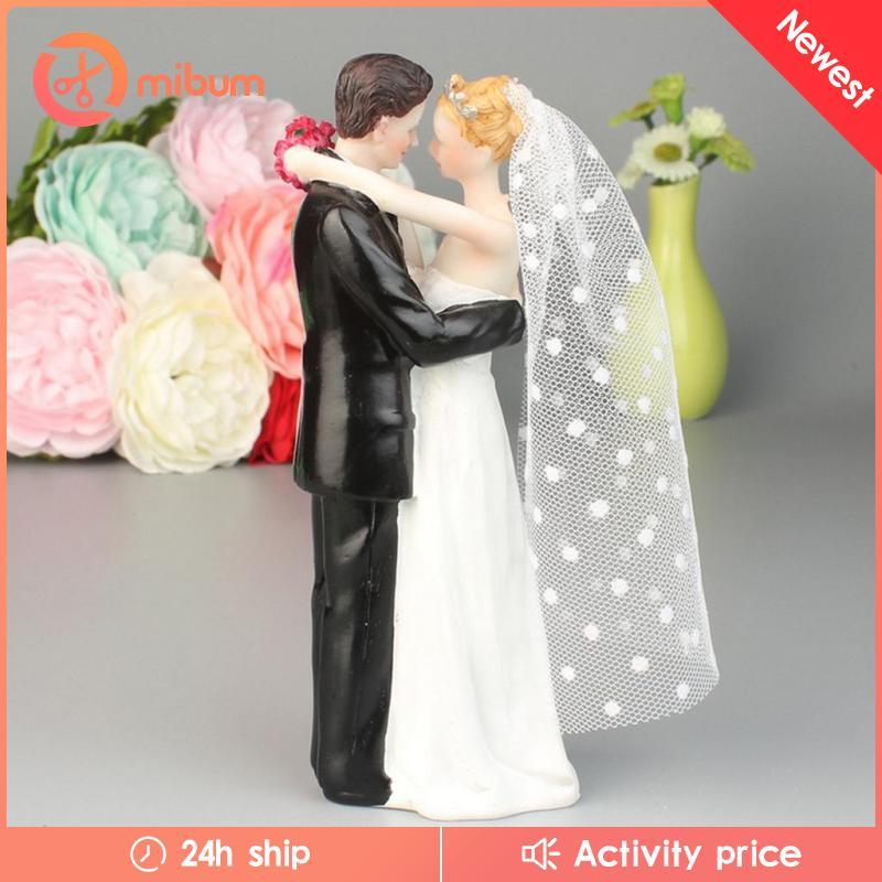 [Mibum] เค้กแต่งงานตลก Topper เจ้าสาวและเจ้าบ่าวตุ๊กตาอารมณ์ขัน 6 x 5 x 17 ซม. / 2.36 x 1. 6.69นิ้ว