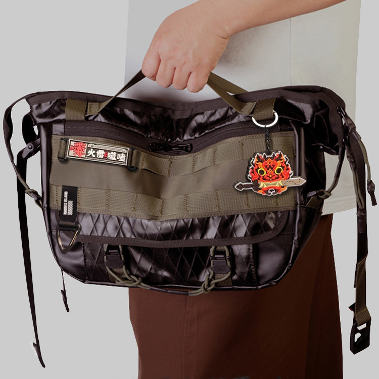 BOCHROUNT/BOCHROUND/BOCHROUNT-Space Folding Function Commuter Shoulder Messenger Bag Tactical Functi