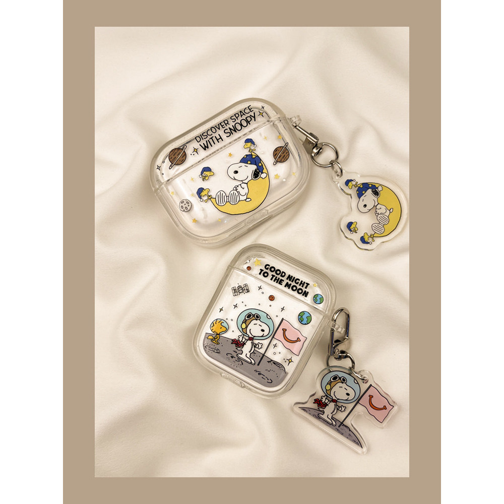 เคส airpods 4 เคส airpods pro 2 Ins สนุกน่ารัก Moon Snoopy airpods4 เคสป้องกัน airpod3 เหมาะสําหรับ 