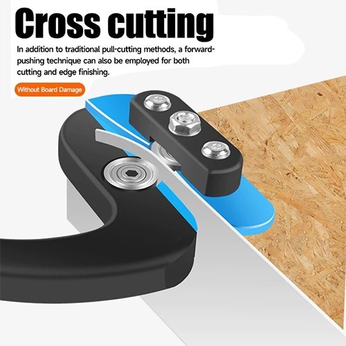 งานไม้ ที่กันจอน การตัดที่แม่นยําสําหรับลามิเนตแผ่นพลาสติกและบางWoodworking edge trimming machine