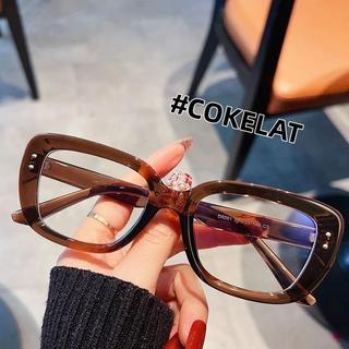 BISA COD  Kacamata baca kotak Kacamata PLUS TR Fashion Korea Radiasi Blueray Frame Wanita Anti radiasi biru anti Radiasi  kacamata  baca A997 jalan