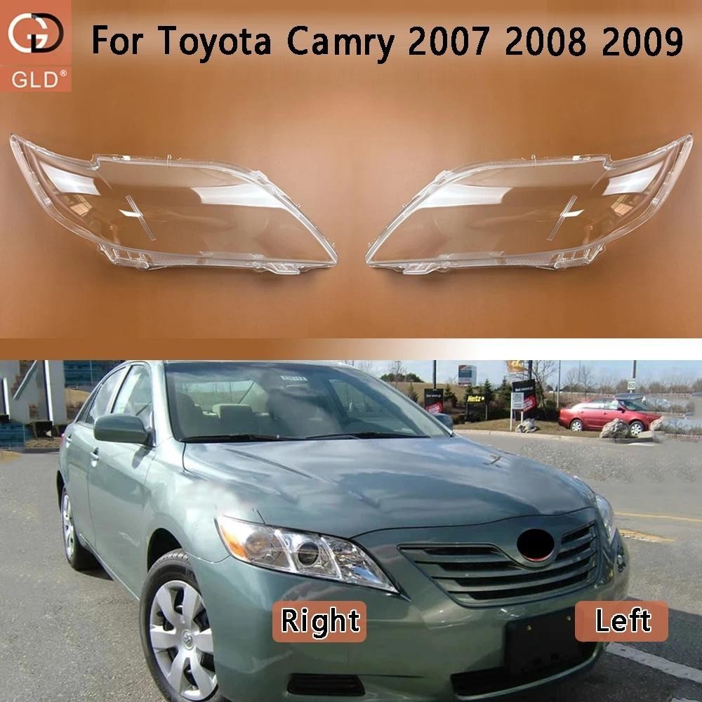สําหรับ Toyota Camry 2007 2008 2009 ไฟหน้าโปร่งใส Shell Lampmask โคมไฟ Shade ไฟหน้าเปลี่ยนเดิมโคมไฟ