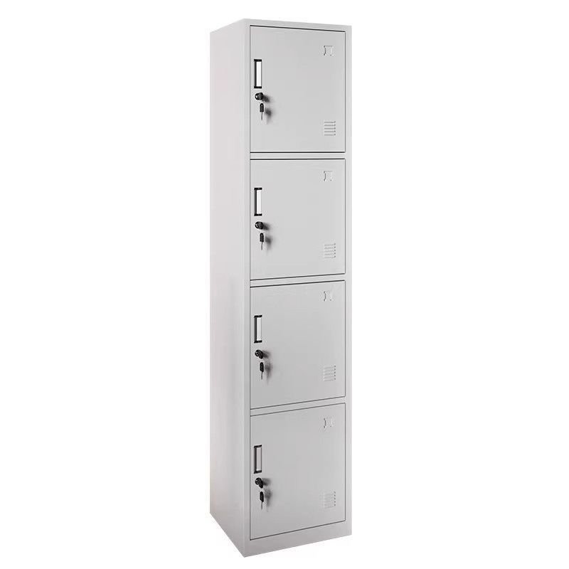 Locker Locker Locker Locker ตู้เสื้อผ้าเหล็ก ตู้เสื้อผ้าประตูเดียว ตู้หอพัก พร้อมพนักงาน สํานักงานดี