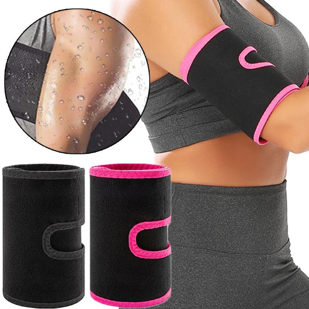 Arm Trimmers ซาวน่า Sweat Band Fitness Arm Band Z5f2
