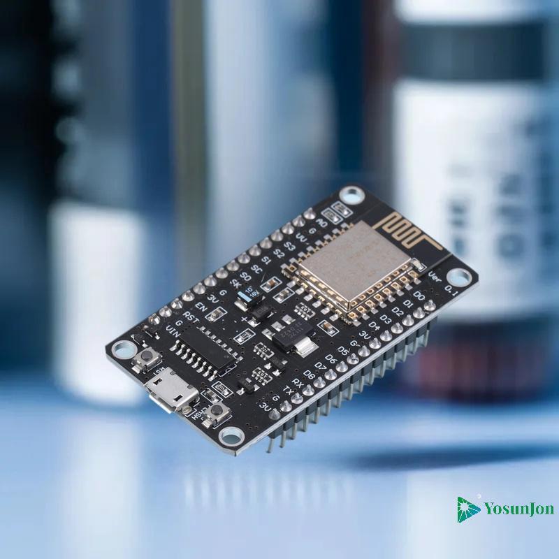 YosunJon] Nodemcu Lua V2.1 ESP8266 ESP-12F บอร์ดพัฒนา WIFI Micro USB- CH340 บอร์ดพร้อมปุ่มแฟลชและปุ่