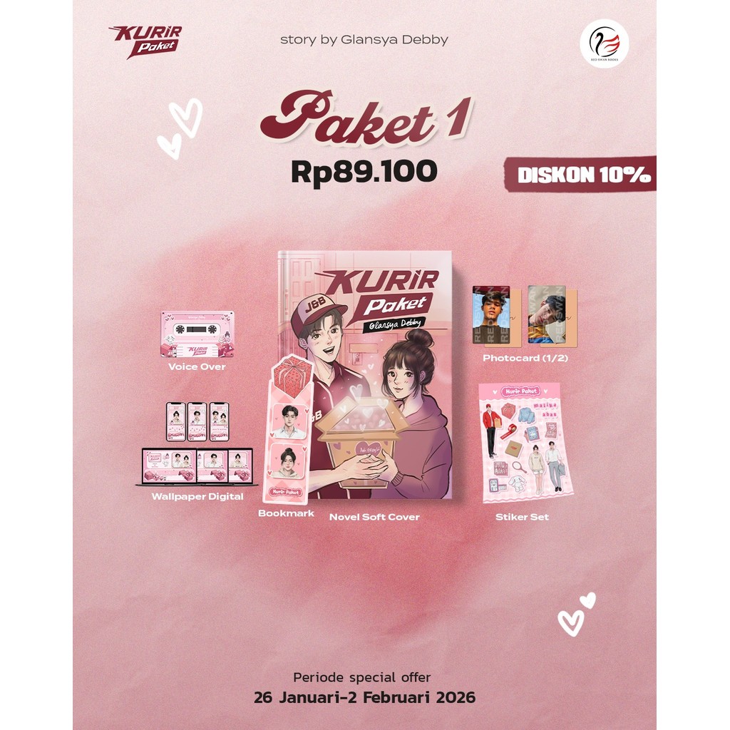 Novel Courier Package โดย Glansya Debby โดย Red Swan Romansa Book