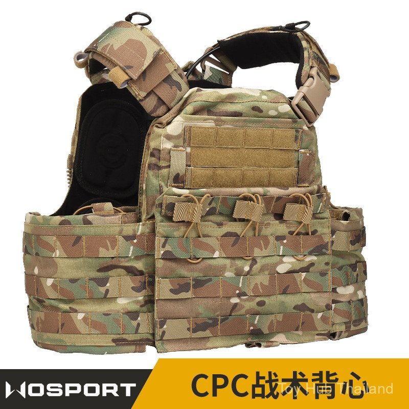 [คลังสินค้าพร้อม] WOSPORT CPC หลายรวมเสื้อกั๊กยุทธวิธีCamouflage Weight-bearing Training Protection 