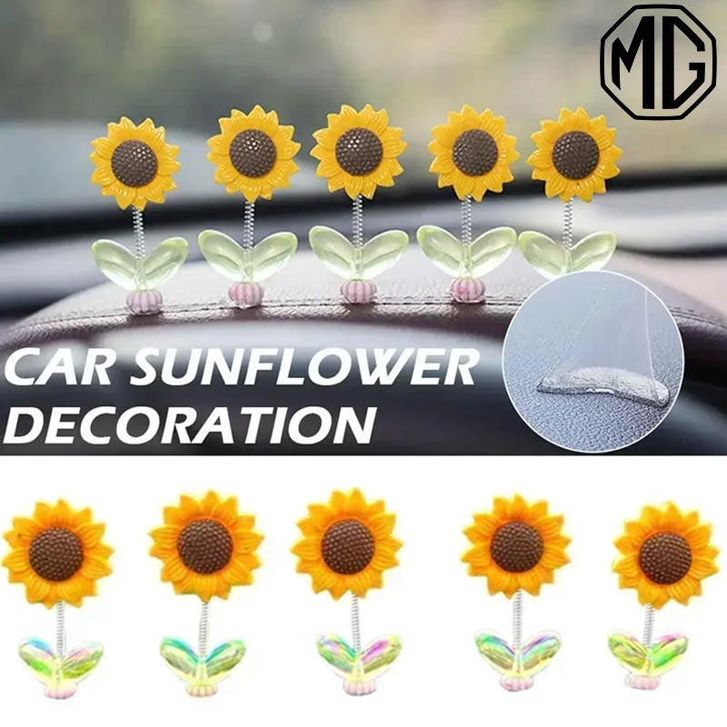 MG 3 4 5 ES HS ZS EV EP VS X-Power EXTENDER MAXUS 7 9 ของตกแต่งในรถยนต์ เซ็ตดอกทานตะวันเขย่า