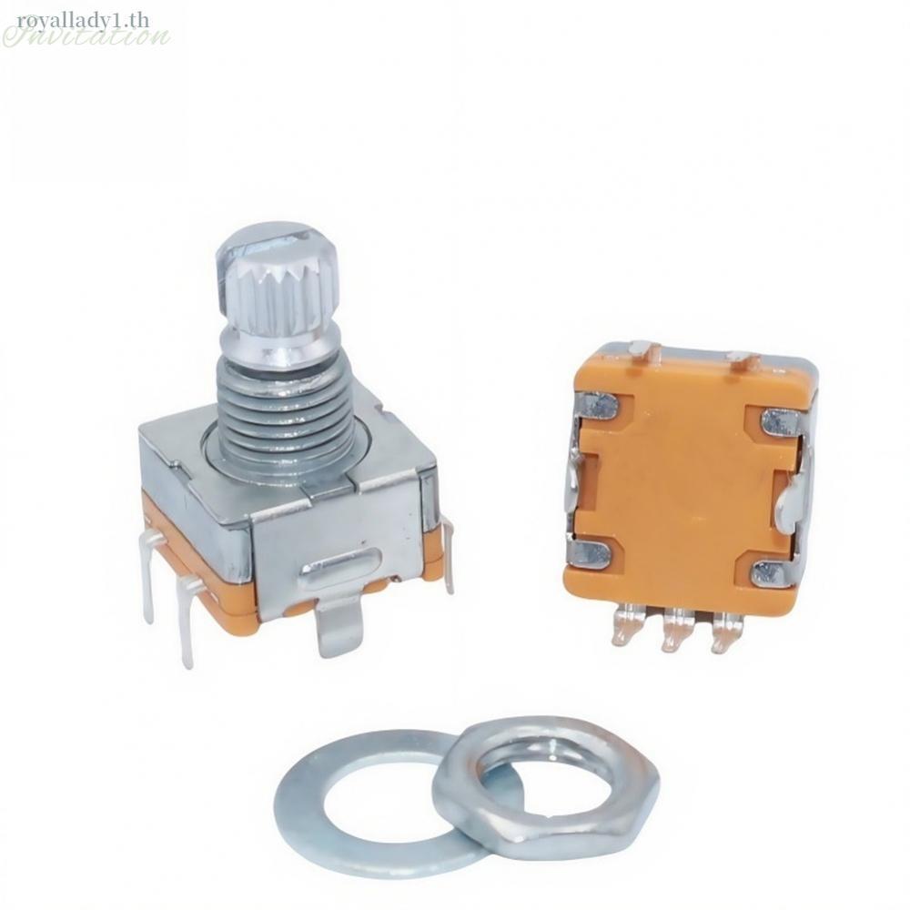 EC11 Rotary Encoder สวิตช์รหัส 360 องศา 30 ตําแหน่งพร้อมสวิตช์ปุ่มกด
