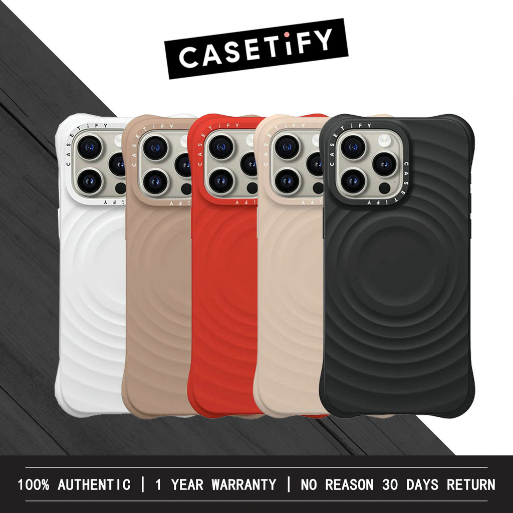 Essentials โดย CASETiF Ripple Case สําหรับ iPhone 17 Pro Max iPhone 16Pro Max iPhone 15 Pro Max, 14 