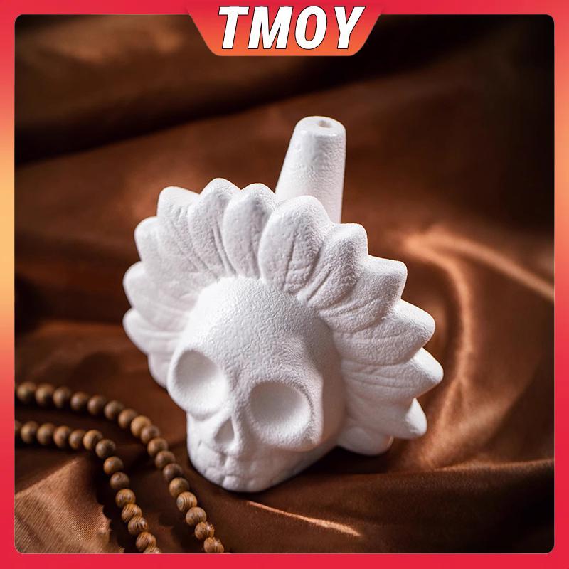 TMOY Oril Aztec Death Whistle Loud กรีดร้อง Aztec Death Whistle โครงกระดูกแปลกใหม่ นกหวีด Halloween 