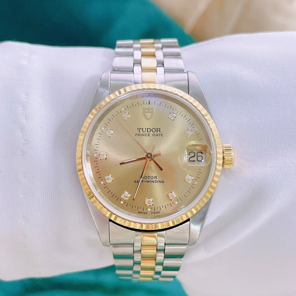 Tudor Tudor Gold Original Diamond นาฬิกาผู้ชายกลไกอัตโนมัติ 72033