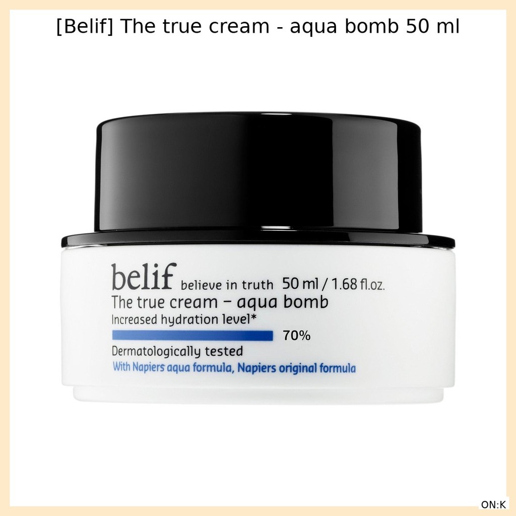 [Belif] The true cream - aqua bomb 50 ml / Korean Moisturizer / Gel-Cream Texture / ของแท้ 100%