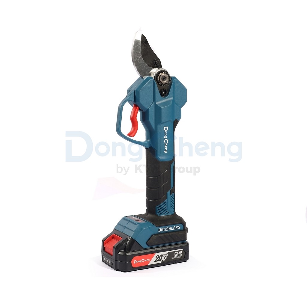 DONG CHENG DCYD35S กรรไกรตัดกิ่ง 35มม. 20V มอเตอร์ไร้แปรงถ่าน BL-Motor รวมแบตและแท่นชาร์จ Type AM