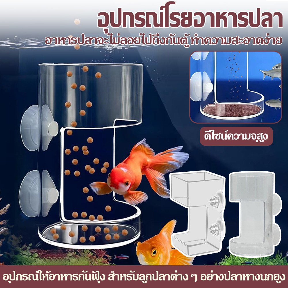 ตู้ปลาหางนกยูง ลอดอาหารปลา แหวนลอ� อาหารอัตโนมัติ