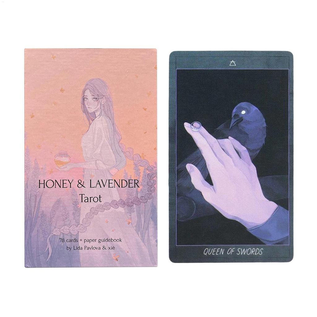 Honey & Lavender Tarot Deck Ethereal Fantasy Art 78 การ์ดผสมผสาน Dreamy Aesthetic พร้อมสัญลักษณ์ลึกล