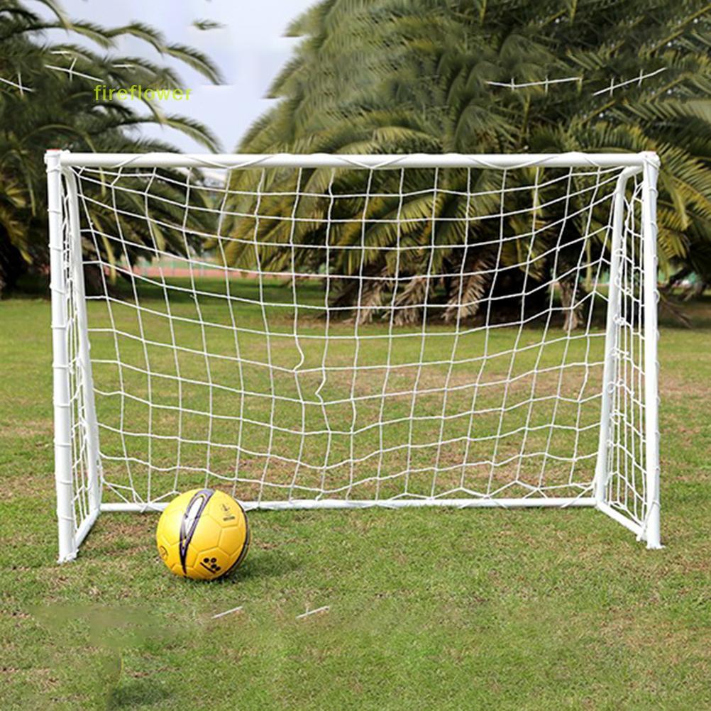 [fireflowerM] 6 x 4ft Football Soccer Goal Post Net For Kids Outdoor Football Match Training [ใหม่]