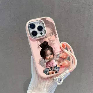เคสสำหรับ iPhone 16 11 12 13 14 15 pro xs XR 14 plus pro max 7 8 6 Xs เคสลายเด็กน่ารัก