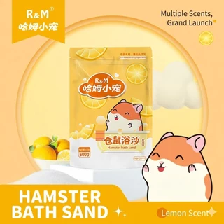 [Exonoya] ทรายอาบน้ำแฮมสเตอร์ (Hamster Bath Sand) สูตร R&M ขจัดความมัน ดับกลิ่นดีเยี่ยม (500g / 1kg)