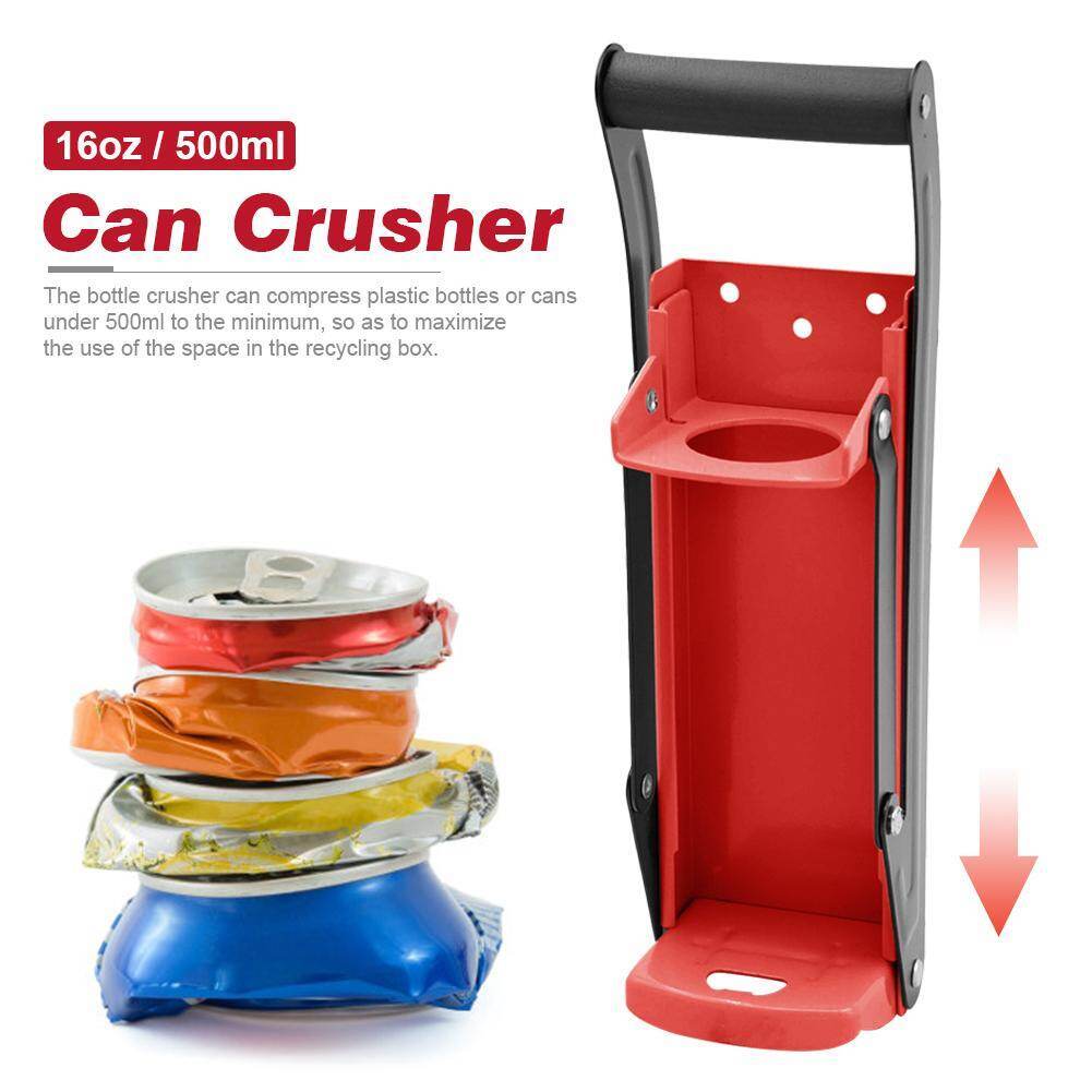 16 Oz อลูมิเนียมสามารถ Crusher & ที่เปิดขวด Heavy Duty โลหะติดผนังโซดาเบียร์ เป็นมิตรกับสิ่งแวดล้อมรีไซเคิลเครื่องมือ