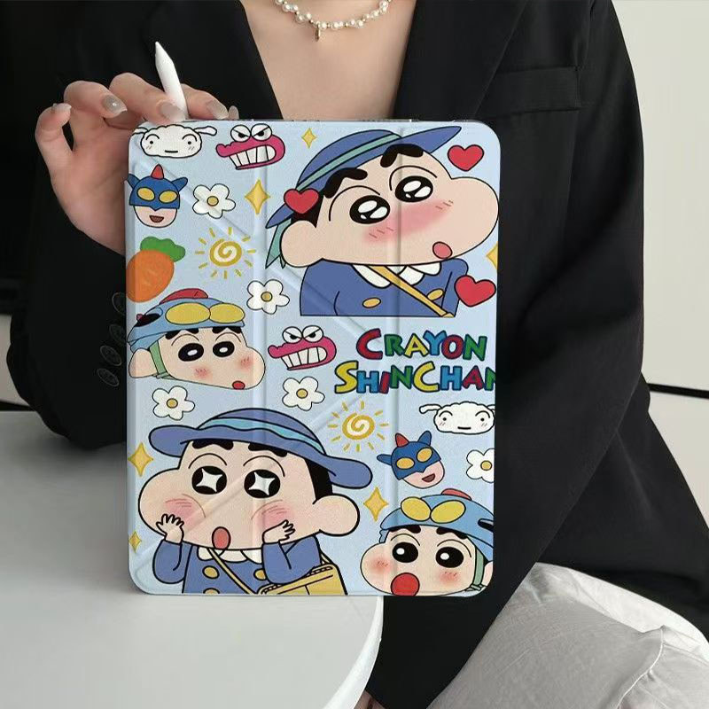 【3+Y】เคสฝาพับ for Samsung Galaxy Tab S7 S8 S9 S10+ A11 A9 a9plus s9fe s6lite a7lite A8 รูปแบบการ์ตูน for Samsung case