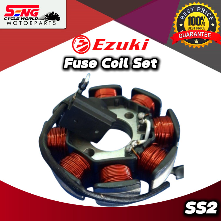 YAMAHA SS2 FUSE COIL SET & BASE PLATE (ALUMINIUM)