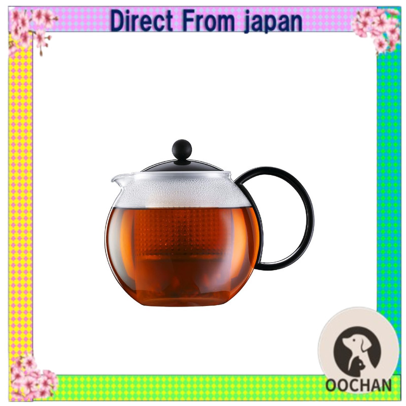 BODUM โบดุม กาต้มน้ำชา ทีเมกเกอร์ ASSAM แอสแซม ทีเพรส 500 มล. สีดำ สำหรับชาแดง ชาเขียว ชาจีน ชาสมุนไ