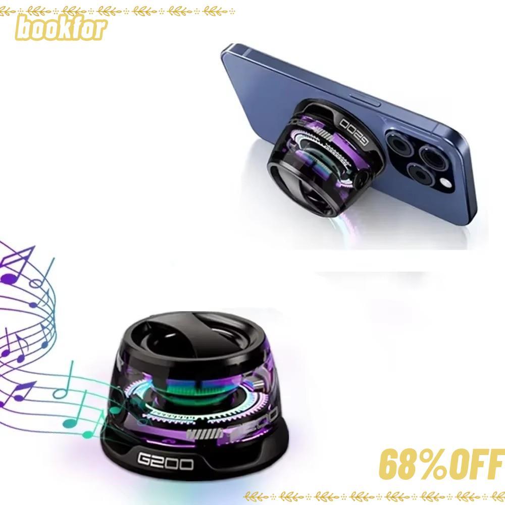 BOOKFOR Mini Sound Box, G200 Magnetic Bluetooth Speaker, Portable BT5.3 ABS 7 Hours Playback Phone H